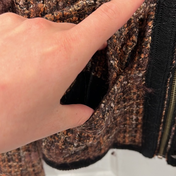 FREE PEOPLE Women's Coco Tweed Jacket Size 4 - Picture 5 of 9